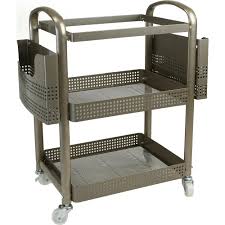 Free shipping for many products! Mind Reader 2 Tier Heavy Duty Metal 4 Wheeled Mobile File Cart In Silver Mfilec Sil The Home Depot