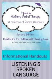 Topics In Auditory Verbal Therapy For Hearing Impairment Parent Handouts In 2020 Auditory Verbal Therapy Speech And Language Verbal Communication Skills