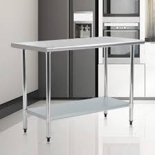 I'm putting my 10th grade architectural drafting class skills to good use and starting to map things out. 24 X48 Stainless Steel Kitchen Work Table Commercial Kitchen Restaurant Table Walmart Canada