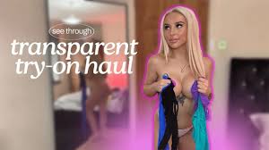 4k] Transparent Dress Top Try On Haul | Try-Ons With Sophie Louise - YTboob
