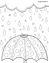 Free coloring pages / seasons / spring; Spring Coloring Pages Doodle Art Alley