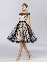 Eye Catching A Line Tulle Knee Length Black Dress Knee Length Prom Dress Prom Dresses Short Nice Dresses