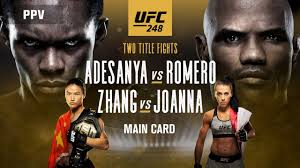 UFC 248: Adesanya vs. Romero (Main Card) 3/7/20