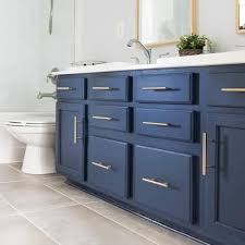 Transform your vanity with fresh paint, hardware, countertops, and more to get a new look without replacing the entire unit. How To Paint A Bathroom Cabinet The Easy Way Craving Some Creativity