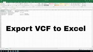 Go to the top of your c:\ drive and create a folder named contacts. How To Export Vcf To Excel Vba Vbatip 15 Youtube