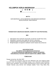 Visi, misi, tujuan, dan moto. Ad Art Kkm Mi