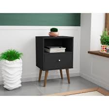 Made with metal drawer glides and a vertical handle. Liberty 1 0 Mid Century Modern 1 Drawer Nightstand