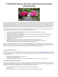 Manfaat akar teratai banyak digunakan dalam kesehatan dan kecantikan. 9 Manfaat Bunga Teratai Untuk Kesehatan Dan Obat Herbal