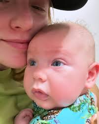 Our talkative little 17 pound chunky monkey is 4 months old. I wish time  would slow down a bit, it all goes by so fast. Mommy and Daddy love you  baby. 💙