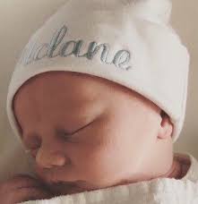 1 White Or Black Or Black Stars Newborn 0 6 12 18 Months Etsy New Baby Products Baby Monogram Baby Girl Hats