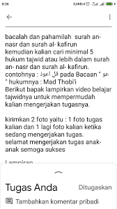 Check spelling or type a new query. Tulislah Hukum Tajwid Yg Ada Di Surat An Nasr Dan Ara Brainly Co Id
