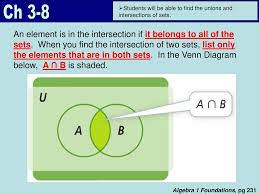 One basic identity that involves the intersection shows us what happens when we take the intersection of any set with the empty set, denoted by #8709. Unions And Intersections Of Sets Ppt Download