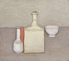 His paintings are noted for their tonal subtlety in depicting apparently simple subjects, which were limited mainly to vases, bottles, bowls, flowers and landscapes. Still Life 1957 By Giorgio Morandi Italian Painters Still Life Painting Still Life Art