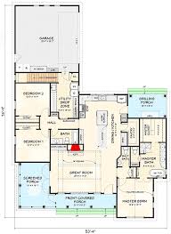These plans make a great option for families because the extra room is so flexible. Plan 28933jj Modern Farmhouse Plan With Attached Garage In Back Modern Farmhouse Plans Farmhouse Plans Basement House Plans