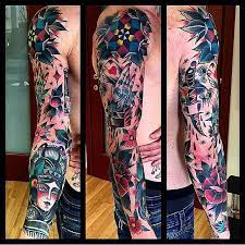 25 Full Sleeve Tattoo Ideas You Ll Love Forever Sleeve Tattoos Traditional Tattoo Sleeve Full Sleeve Tattoos