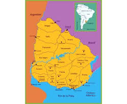 Luego del empate en el debut ante chile, argentina intentará sumar de a tres ante la siempre difícil uruguay. Mapas De Uruguay Coleccion De Mapas De Uruguay America Del Sur Mapas Del Mundo