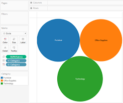 build a packed bubble chart tableau