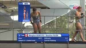 She competes in the 10m synchronized event with roseline filion. Meaghan Benfeito Roseline Filion Fina 2011 10m Sync Female Final Youtube
