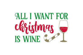 Download All I Want For Christmas Is Wine Svg Cut File By Creative Fabrica Crafts Creative Fabrica PSD Mockup Templates