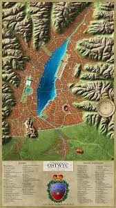 The Illustrious Lion City Of Ostwyc By Caenwyr On Deviantart Fantasy City Map Fantasy World Map Fantasy City