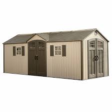 After spending several hours going through amazon, reddit, youtube arrow woodridge is an 8ft by 6ft storage shed that is big enough to house multiple bikes. Lifetime 20 X 8 Large Storage Shed With 2 Doors 60127 Northern Creek