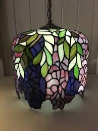 As opposed to the multiple arms and lamp shades on a chandelier, medium and large pendants group on or more light sources all under one shade. Large Purple Lamp Shade For Sale Ebay