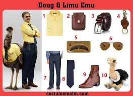 Limu Emu And Doug Costume In 2020 Dress Halloween Costume Navy Blue Dress Pants Yellow Shirt Dress