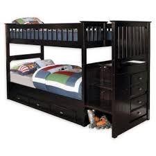 Discovery World Furniture Stair Stepper Twin Over Twin Bunk Bed With Drawers In Espresso Bunk Beds With Drawers Bunk Beds With Storage Twin Bunk Beds