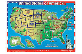 Father's day was founded in spokane, washington at the ymca in 1910 by sonora smart dodd, who was born in arkansas. Usa Map Sound Puzzle The Map Shop