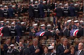 Did george w bush pass it to laura before she showed jeb bush? Travis View On Twitter Jeb Bush Appeared Emotional At The Funeral Of George H W Bush And Do You Know Why Normal Brain Because Jeb Was Attending His Father S Funeral Which