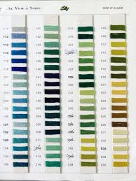 Au Ver A Soie Colour Chart Page1 The Embroidery Den