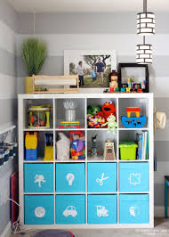 Toy Storage In An Ikea Expedit Ikea Toy Storage Kids Play Room Organization Playroom Storage Furniture