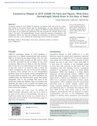 The assistance package includes 495 oxygen. Pdf Coronavirus Disease Of 2019 Covid 19 Facts And Figures What Every Dermatologist Should Know At This Hour Of Need