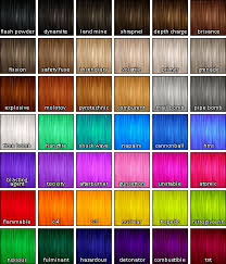 More Pooklet Colors Hair Dye Color Chart Unnatural Hair