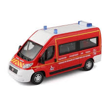 Burago Voiture Fiat Ducato Sapeurs Pompiers De Paris En Metal A L Echelle 1 50eme Sapeur Pompier Voitures De Pompiers Pompier
