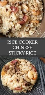 Rice Cooker Chinese Sticky Rice A Day In The Kitchen Recipe Chinese Sticky Rice Sticky Rice Recipes Rice Cooker Recipes