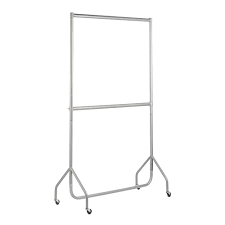 Heavy duty hanging rails uk. 3ft To 6ft Silver Heavy Duty 2 Tier Clothes Rail