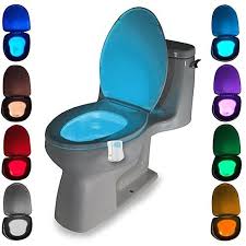 Buy Motion Activated Toilet Led Night Light Motion Sensor Toilet Nightlight Toilet Seat Light With 8 Changing Colors For Washroom Bathroom By Jade Linker On Opensky