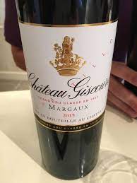 Très belle complexité olfactive avec des notes de pain d'épices, cerise, framboise et chocolat. 2015 Chateau Giscours France Bordeaux Medoc Margaux Cellartracker