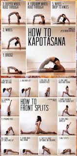 Kapotasana Front Spits Yoga Lernen Yoga Fur Flexibilitat Gymnastik Training