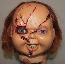 Pin By Jessica Lau On Chucky Chucky Makeup Chucky Halloween Costume Doll Face Paint