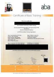 The c1 licence is slightly less common these days, as hauliers upscale their fleets to meet rising demand. Qr Code On Rtitb Certificates And Id Cards Stackers Training