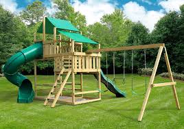 Frontier Fort With Swing Set Diy Hardware Kit Plans Swing Set Diy Diy Swing Swing Set Kits