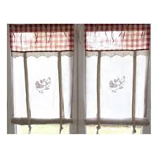 Petit Rideau Cuisine Largeur Au Choix Decor Poules Ambiance Campagne Store Cuisine Rideaux Decoration