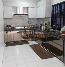Johor Furniture And Kitchen Cabinet Aluminium Kitchen Cabinet Mirror Finish Glass Do Aluminum Kitchen Cabinets Aluminium Kitchen Kitchen Pantry Design