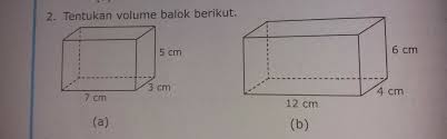 Di dalam buku senang belajar matematika, pembelajaran matematika kelas 4 halaman 131, 132 membahas tentang bangun dalam pembelajaran matematika kelas 4 sd terdapat beberapa latihan soal yang harus dikerjakan oleh siswa secara mandiri. Tentukan Volume Balok Berikut Tolong Di Jawab Kak Brainly Co Id