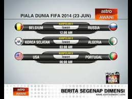 Di bawah ini adalah jadwal dan juga chanel yang akan menayangkan piala dunia 2018 gratis via parabola. Jadual Perlawanan Piala Dunia Fifa 2014 23 Jun Youtube