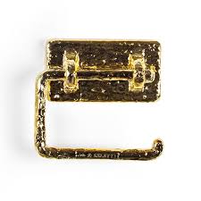 seletti toiletrolhouder goud toiletborstel woonaccessoires