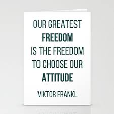 Viktor Frankl Quote Our Greatest Freedom Stationery Cards Society6 Https Society6 Com Product Viktor Frankl Viktor Frankl Quotes Stationery Cards Quotes