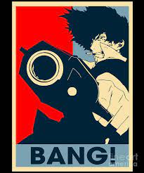 Cowboy Bebop Bang Retro Art Spike Spiegel Poster by Anime Art 